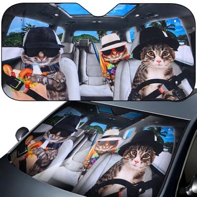 Parasole Auto Parabrezza Interno,Parasole Auto Parabrezza Pieghevole Contro Raggi UV Adatta, Ripiegabile per La Maggior Parte dei Veicoli,Parasole anteriore auto universale,Isolamento Termico 140*70cm