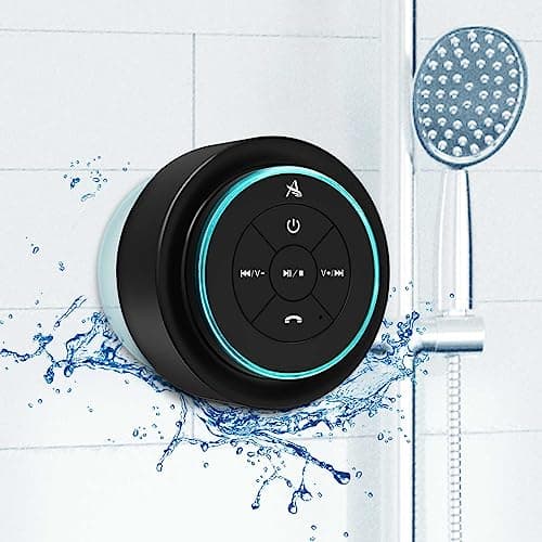 Xleader, Altoparlante doccia, Altoparlante wireless impermeabile, Lozoyoer Shower Speaker, IPX7 Certified Waterproof Bathroom Speaker, Girl Women Kids Shower Gift,