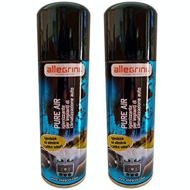 N/D Igienizzante Spray per Climatizzatore Auto Condizionatore Auto Purificante per Impianti di Climatizzazione Elimina i Cattivi Odori Rimuove Germi e Batteri PureAir 2 Pezzi da 200ml