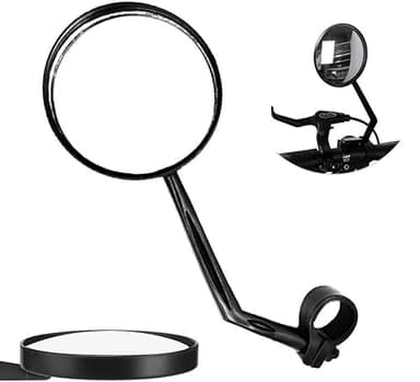 Specchietto Bicicletta, Hillylolly Specchietto Retrovisore per Bici, Specchio del Manubrio della Bicicletta, Specchietti Tondi Manubrio, 360 Regolabile Ruotabile Specchietto Retrovisore, 1 Articolo