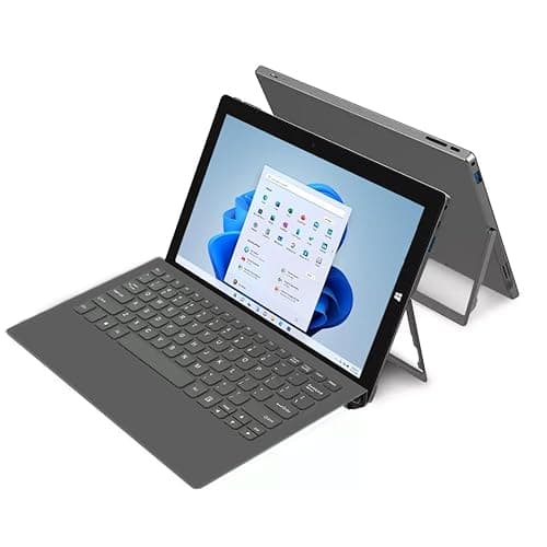 SZTPS® Window 11 Tablet 11.6 pollici, Windows Tablet con tastiera, processore Intel J4125, 6 GB+128 GB Tablet PC 2 in 1(QWERTY Deutsch)