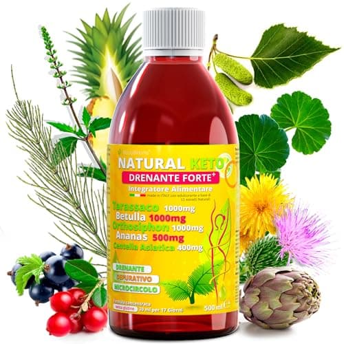 Drenante Forte Dimagrante da bere| 11erbe con Bromelina Forte Drenante |Diuretico drenante forte dimagrante| Drenante forte dimagrante anticellulite |Drenante forte,Diuretico Forte e Detox| NATURALKEO