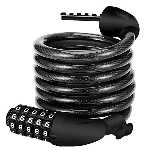 REHKITTZ Lucchetto per Bicicletta Lucchetto Bici Catena Bici 120cm/12mm Antifurto Combinazione Catena per Bicicletta MTB Monopattino Elettrico