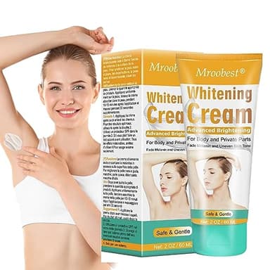 Underarm Whitening Cream, Crema Schiarente,Sbiancamento Crema,Whitening Cream, Efficace per Ascelle, Ginocchia, Gomiti, Zone Sensibili E Intime, Bianchi, Nutre, Ripara E Ristruttura La Pelle