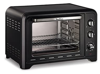 Moulinex Optimo OX484810 - Forno a convezione da 39 L, 6 modalità di cottura con termostato fino a 240º e timer fino a 120 minuti, Nero