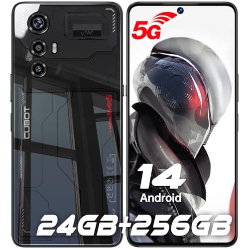 CUBOT MAX 5 Smartphone 5G (2024) - 24GB+256GB Telefono Android 14, 144Hz 6.95" FHD+ Cellulare, 100MP Telefoni Cellulari, 5100mAh/33W, Dual SIM 5G/Raffreddamento/Face ID/Fingerprint/NFC/WIFI 6 (Nero)