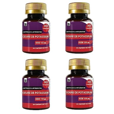 LABOTTEGADEGLIINTEGRATORI - Ioduro Di Potassio 1460 Compresse 150 Mcg Iodio 1 al Giorno | Senza Glutine e Lattosio | origine non animale LABOTTEGADEGLIINTEGRATORI ®