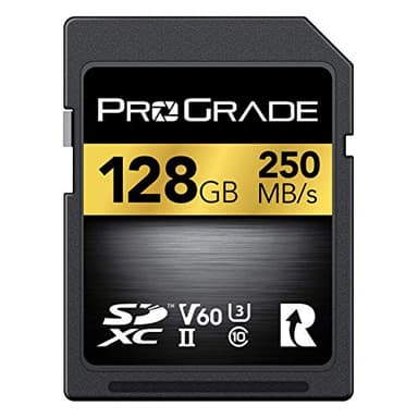 Scheda SD UHS-II da 128GB V60: velocità di scrittura fino a 130MB/s e velocità di lettura 250MB/s | Per professionisti, cineasti, fotografi e curatori di contenuti - Di Prograde Digital