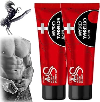 Crema da massaggio per forza energetica da uomo, Crema esterna da uomo, Men's Energy Strength Massage Cream, nuova crema per la crescita del pene Ingrandisci il tuo pene fino a 12 pollici XXXL (2pcs)