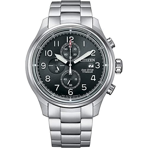 Citizen Orologio Cronografo Eco-Drive Uomo con Cinturino in Titanio CA0810-88X