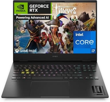 HP OMEN 16-u1000sl Notebook, Intel Core i7-14700HX, 16GB RAM DDR5, 1TB SSD PCIe NVMe, Display 16" 2K QHD 240Hz IPS, RTX 4060 8GB GDDR6, 3 Mesi di PC Game Pass inclusi, Windows 11, Nero