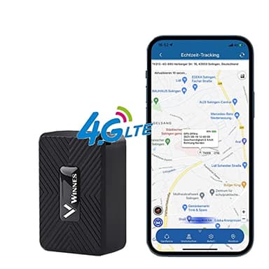 Micro Gps Tracker Spia Magnete Realtime 4G Localizzatore GPS in Tempo Reale Satellitare Tracciatore di Posizione Portatile GPS Tracking per Auto Moto Bambini, Geo-fence Alarm App Gratuita 1500mAh