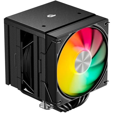 upHere gaming UE2KC6 Nero ARGB Dissipatore Aria per CPU, Doppia Torre 6×Ф6mm Tubi di Calore CPU Cooler, Doppia Ventole PWM 120mm, TDP 265W, Intel LGA 2011/2066(X79/X99)1700, AMD AM5/AM4(Altezza 155mm)
