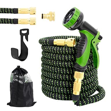 Uten Tubo da Giardino Estensibile 22.8M, 75FT Tubo Acqua Giardino, Tubo Irrigazione Estensibile con 10 Funzioni di Spruzzo per Irrigazione del Giardino Pulizia Auto il Bagno per Animali Domestici