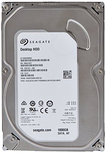Seagate Barracuda ST1000DM003 Hard disk interno 1TB 7200 RPM 64MB Cache SATA 6.0Gb/s 3.5"