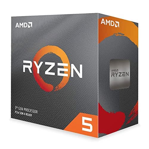 Processore AMD Ryzen 5 3600 (6 Cores/12Threads, 65W TDP, AM4 Socket, 35 MB Cache, Boost di Frequenza fino a 4.1 GHz max, dissipatore ad aria "Wraith stealth cooler")