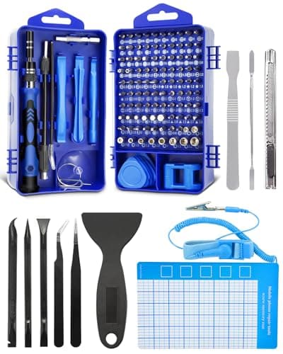 Eventronic 132 in 1 Set Cacciaviti Precisione Magnetici Professionali, di Riparazione Portatile Telefono Cellulare, Tablet, Laptop, Occhiali, Orologi