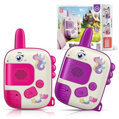 Walkie-Talkie Bambini, Regalo Bambina 3-8 Anni Walkie Talkies Giochi Bambina 3 4 5 6 7 Anni Giocattoli Giochi Esterno Bambina Giocattoli Bambina 4-6 Anni Unicorno Regalo di Pasqua (Unicorno)