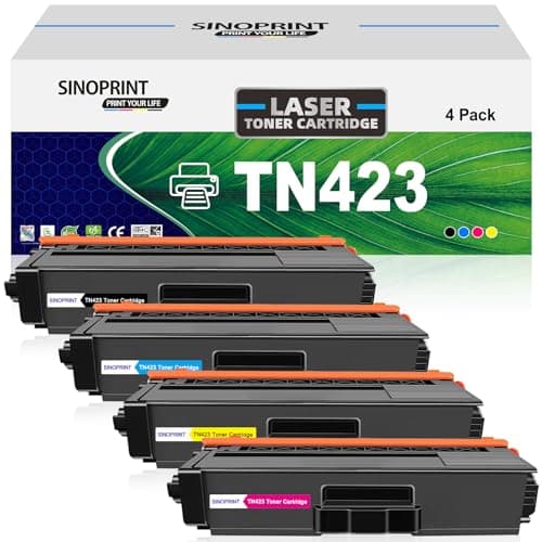SINOPRINT TN423 Cartuccia Toner Compatibile per Brother TN423 TN423BK TN 423 TN-421 TN421 per Cartucce Stampante MFC-l8690CDW Brother HL-L8260CDW MFC-L8690CDW HL-L8360CDW MFC-L8900CDW DCP-L8410CDW