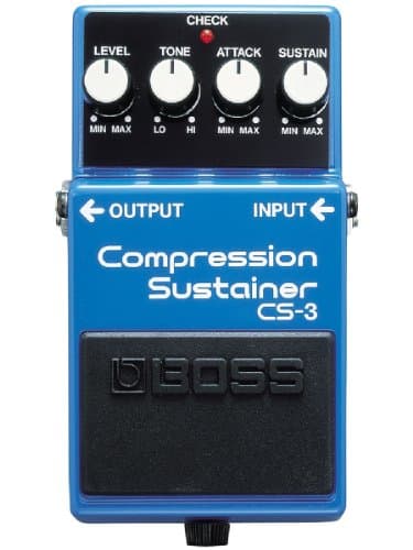 BOSS CS-3 Pedale Compressor/Sustain, Pedale compatto compressore/sustainer con circuitazione di alta qualità