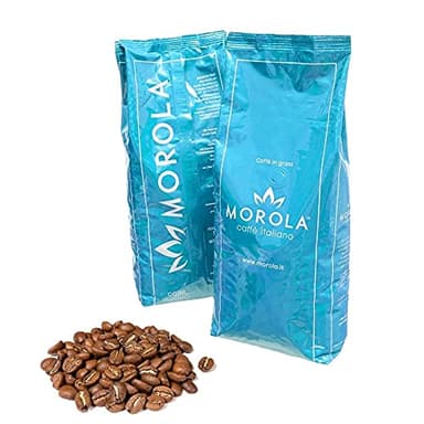 Caffè in Grani - Miscela Morola Decaffeinato Gold - Sacchetto da 500g - Confezione da 0,5Kg con Valvola di Degasazione Monodirezionale