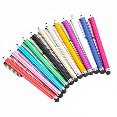 12 Pezzi Penna Stilo, Pennino Capacitivo , Universale, per Tablet, Touch Screen Del GPS Auto e Tutti Gli Schermi Capacitivi (12 Colori)