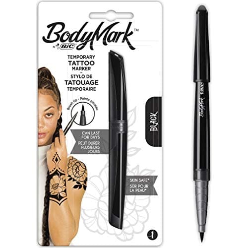 BIC BodyMark - Penna temporanea per tatuaggi, colore: nero