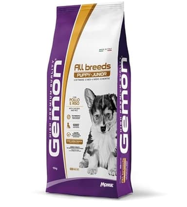 Gemon All Breeds Puppy & Junior con Pollo e Riso 15 Kg