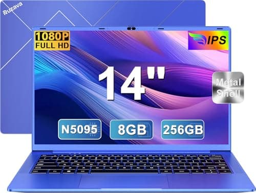 2025 Newest Pc Portatile 14 Pollici Celeron N5095 Upto 2,9 GHz Notebook 8GB RAM 256GB SSD TF 1TB LPDDR4 Win11 5G WiFi 1920*1080 FHD USB 3.0 Widevine L1 Laptop Film Italiana - Viola Corpo in Metallo