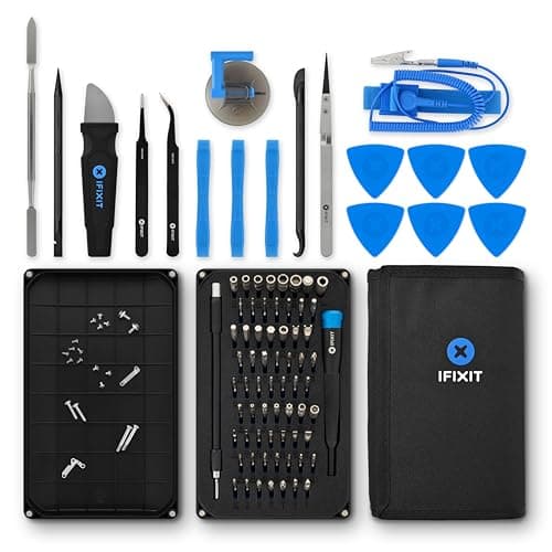 iFixit Pro Tech Toolkit, set di attrezzi con strumenti di apertura & cacciavite di precisione e 64 punte (4 mm) per la riparazione di smartphone ecc.