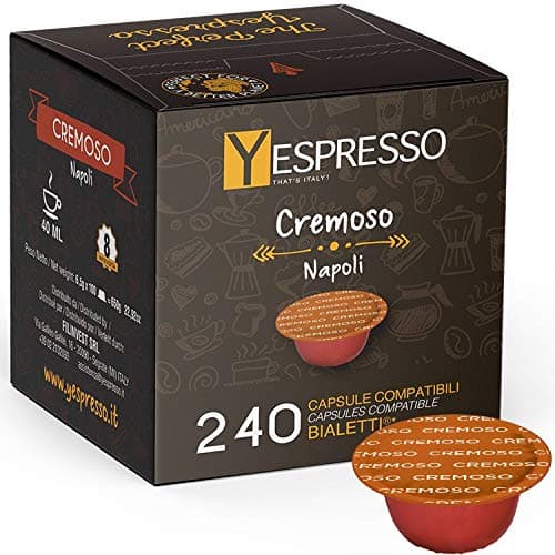 Yespresso 240 Capsule Compatibili con Bialetti miscela Cremoso