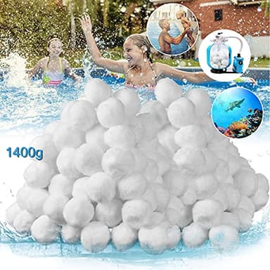 VAZILLIO 1500g Sfere filtranti per Piscine, Palline Filtranti per Piscina, Essere riutilizzato, Sostituiscono 54kg Sabbia per Filtro Piscina, Adatto a Vari Filtro a Sabbia,Pompe Filtran