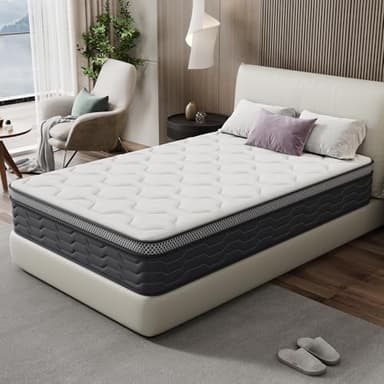 Dewinner Materasso singolo 80x190, Alto 25cm, Materasso a Molle e Schiuma, Insacchettate Sostegno Perfetto, Confortevole e Traspirante, Durezza Media,Antiacaro, Anallergico e Antibatterico