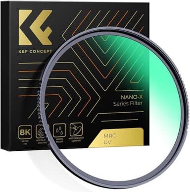K&F Concept Nano-X Filtro di Protettivo UV, 77mm Filtro di Protettivo in Vetro Ottico con 28 Strati Rivestimento Nano per Obiettivi 77mm