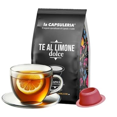 TE' AL LIMONE DOLCE (80 Capsule) compatibili con Bialetti (anche con modello Gioia e macchine con chip)