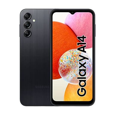 Samsung Galaxy A14 Smartphone Android, Display LCD FHD+ 6.6", 4GB RAM, 64GB Memoria interna espandibile, Batteria 5.000 mAh, Black [Versione italiana]