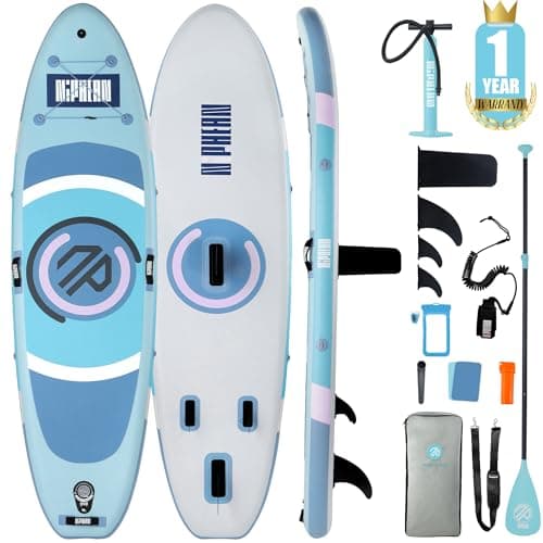 Niphean Tavola SUP Gonfiabile Adulti, 305cm Stand Up Paddle Gonfiabile con Alare Stabile e Accessori Durevoli-Tavola da SUP Gonfiabile, Ideale per Principianti in Stand Up Paddle e Yoga sull'Acqua