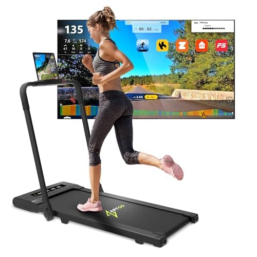 ArtGo GIOTTO Tapis Roulant Elettrico Salvaspazio, Pieghevole con APP Bluetooth per Kinomap, Zwift, BitGym, Tapis Roulant Compatto, ASSISTENZA ITALIA, Nero
