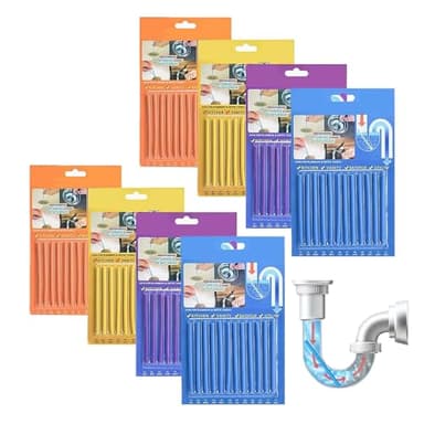 96 deodoranti, pulitore di scarico e pulitore per tubi di scarico, deodorizzazione universale, WC, fogne, cucina, lavabo, vasca da bagno, asta di pulizia per tubi di drenaggio