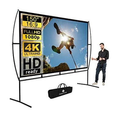 Tela videoproiettore 339X270Cm (150'') 16:9 schermo per videoproiettore facile da montare e da usare, adatto per home theater ed all'aperto Schermo per proiettore