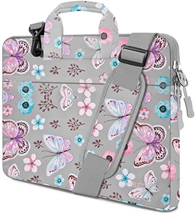HSEOK Borsa a Tracolla per Notebook, Borsa Porta Laptop Super Sottile e Impermeabile, Fino a 15-15,6-16 Pollici, B02F01