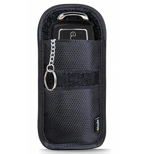 EXOSFER - Custodia Schermata Chiave Keyless. Gabbia Faraday Antifurto Auto. Blocco segnale RFID/Chiavi, Telecomando e Telepedaggio. Schermatura Rinforzata Contro il Pirataggio - Ripstop Small Singolo