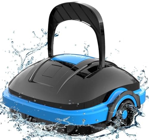 WYBOT Robot Pulitore per Piscina Senza Fili con Doppio Motore, Parcheggio Autonomo, Forte Aspirazione Robot Aspirapolvere per Piscina Fino a 50 m²