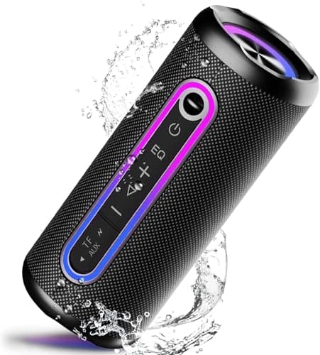 Cassa Bluetooth Portatile Potente 30W, Altoparlante Bluetooth 5.4 con 3 Effetti Sonori Stereo HiFi Bassi, IPX7 Speaker Bluetooth Accoppiamento TWS, 30H di Autonomia, con Luce RGB, Micro-Con AUX, TF