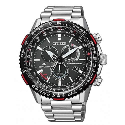 Citizen Orologio Cronografo Eco-Drive Uomini con Cinturino in Acciaio Inossidabile CB5001-57E