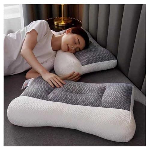 HINNVCL Cuscino per apnea notturna, cuscino ortopedico per sonno profondo, cuscino per apnea del sonno, cuscino ergonomico per collo e spalle, cuscino per chi dorme di lato, schiena, stomaco