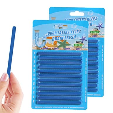Zceplem 24 Pezzi Drain Sticks, Tubo Pulitore Detergente Cleaning Sticks Enzima, Mantiene Gli Scarichi Privo di Ostruzione E Odori per La Pulizia di Tubi di Scarico del WC, Cucina/Bagno