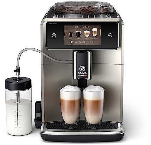 Saeco Xelsis Deluxe Macchina da Caffè Automatica - Wi-Fi Integrato, 22 Bevande, Display Touch Intuitivo 5", 8 Profili Utente, Macinacaffè in Ceramica (SM8782/30)