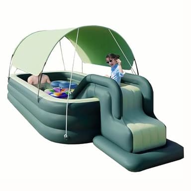 MyNvy Piscina Gonfiabile Adulti Piscina Gonfiabile Adulti, Piscina Gonfiabile Famiglie,Grande Piscina Gonfiabile Rettangolare,Piscina Fuori Terra Gonfiabile Giardino(Color:3.0m,Size:)