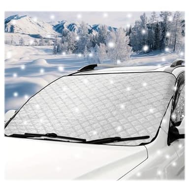 ZHYUAN Copertura per Parabrezza Auto,Protezione Parabrezza Antighiaccio,Telo Parabrezza Antighiaccio,Copertura Parabrezza Auto,Parasole Auto Parabrezza per La Maggior Parte dei Veicoli,140CM*95CM